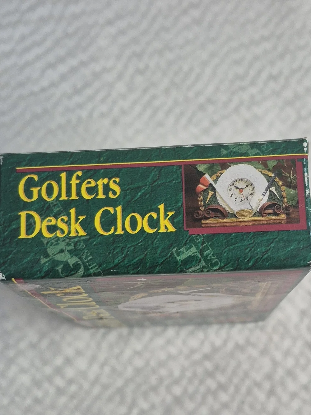 Golf Gifts & Gallery Golf Desk Clock Ceramic Analog Arabic Numerals Green 77949